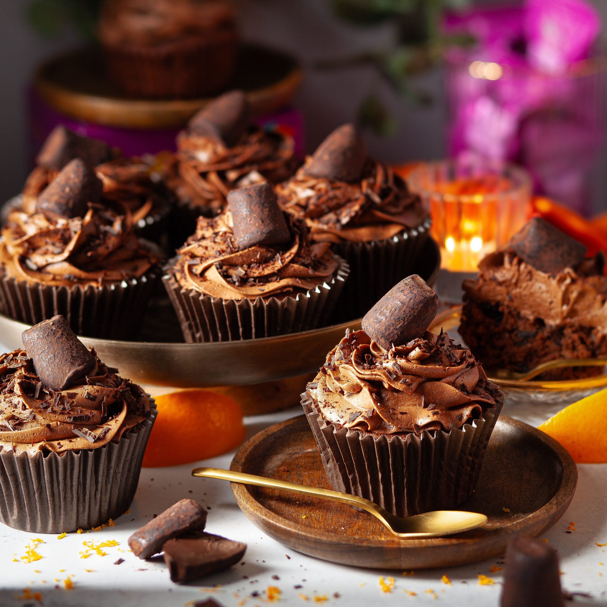 Monty Bojangles Chocolate Orange Cupcakes