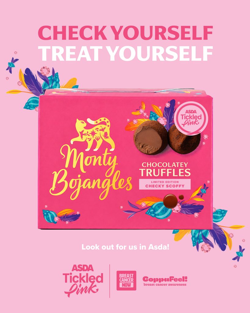 Monty Bojangles Limited Edition Checky Scoffy pink Gift Box