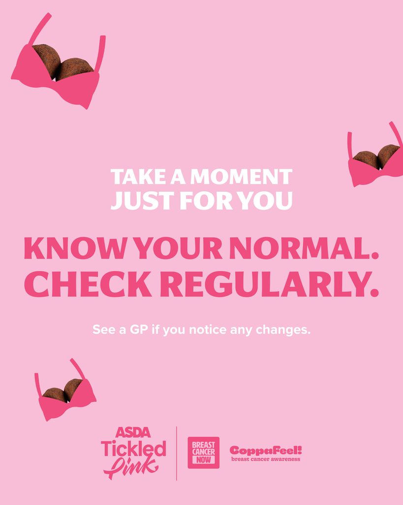 Monty Bojangles supports Asda Tickled Pink campaign with their limited edition Checky Scoffy box.